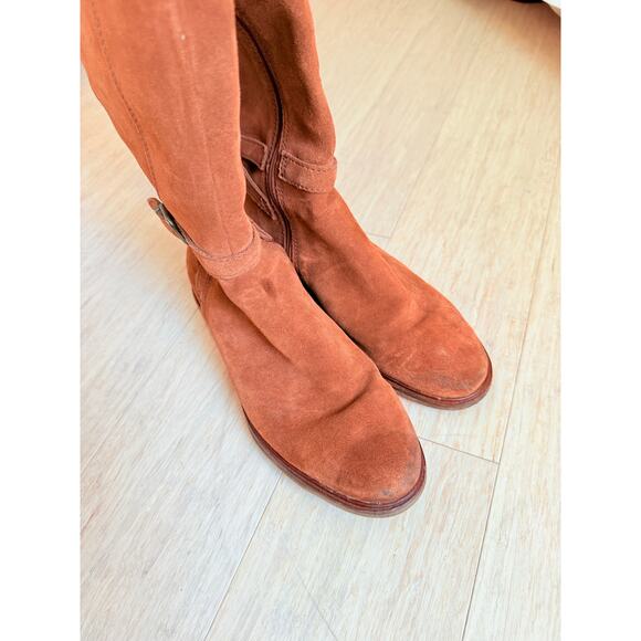 Clarks Suede Knee High Boots Size 6 - Picture 4 of 7